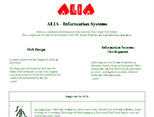 Tablet Screenshot of alia.ie